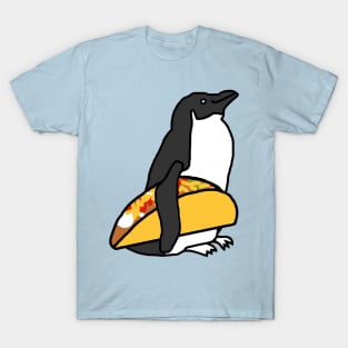 Animals with Food Cute Penguin with Taco T-Shirt